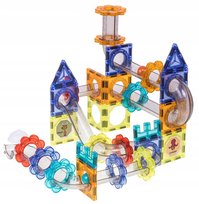 TOR KULKOWY ZESTAW MAGNETYCZNY KLOCKI KONSTRUKCYJNE DLA DZIECI ZI-05 74 EL.