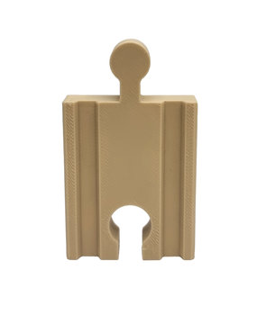 Tor prosty krótki 5 cm (złącza F-M) do torów kolejki drewnianej - Inna marka