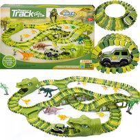 Tor Wyścigowy Dinozaur Park Magic Track Autko Zestaw Konstrukcyjny 240 El