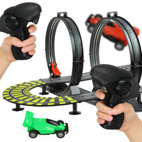 TOR WYŚCIGOWY TOR SAMOCHODOWY 2 AUTA elektryczny 230V + 2 PILOTY dł. 1157cm