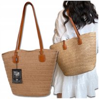 Torba BAD&BAGS Torebka Plażowa Duża Na Plażę Piknik Damska Na Ramię Shopper