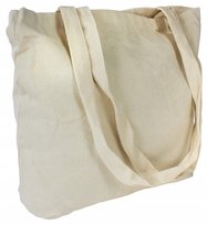 TORBA BAWEŁNIANA 32x32 cm ECRU 145g Zakupowa Miejska Naturalna Sportowa EKO
