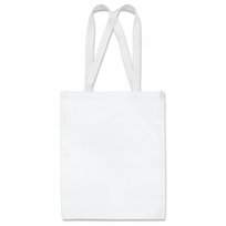 TORBA BAWEŁNIANA 38X42 cm BIAŁA 145g uchwyt TAŚMA KALETNICZA na Zakupy EKO