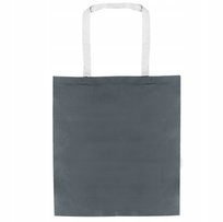 TORBA BAWEŁNIANA 38X42 cm SZARA 220g ECRU Długi Uchwyt Zakupowa Wytrzymała