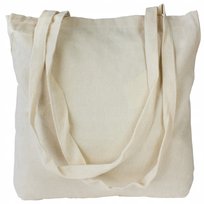 TORBA BAWEŁNIANA 44x36 cm ECRU 220g GRUBA Wytrzymała Naturalna EKOLOGICZNA