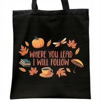 Torba bawełniana czarna na zakupy Gilmore Girls Dla Fanów Prezent