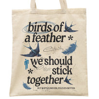 Torba bawełniana na zakupy 42x38 Billie Eilish Birds of a feather Bullz