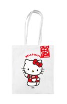 Torba bawełniana na zakupy Hello Kitty Wave na ramię A4 z nadrukiem Na prezent Hello Kitty