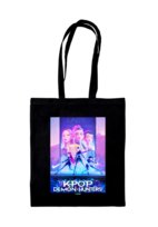 Torba bawełniana na zakupy K-Pop Demon Hunters na ramię A4 z nadrukiem Na prezent Pyramid International
