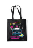 Torba bawełniana na zakupy Kuromi Cheeky But Charming  na ramię A4 z nadrukiem Na prezent Hello Kitty