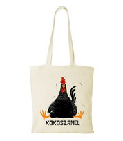 Torba bawełniana na zakupy z zabawną fajną grafiką kokoszanel Inna marka