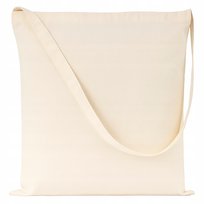 TORBA BAWEŁNIANA ROMA 38x42 cm ECRU 220g POJEMNA ZAKUPOWA z Jednym Uchwytem