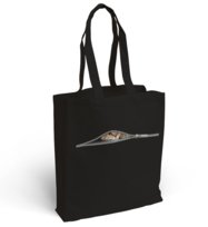 Torba bawełniana z nadrukiem kieszeń na kota