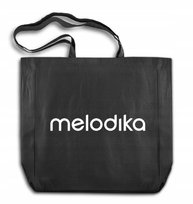 TORBA BAWŁNIANA 38x8x8x42 cm CZARNA 220g DUŻA ZAKUPOWA BIUROWA Z NADRUKIEM