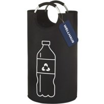 Torba Czarna Na Butelki Puszki Zwrotne Kaucyjne Kosz Z Uchwytami Duży 82 L Wellhaus