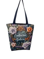 Torba Damska Handmade Shoper Prezent Wzór , Pikowana Dla Babci, Pojemna EwaKocykuje