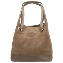 Torba Damska Skórzana Vera Pelle Borsa Taupe