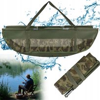 TORBA DO WAŻENIA RYB SKŁADANA 117x42x36CM ZIELONA 600D OXFORD WODOODPORNA