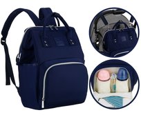 Torba do wózka dla mamy taty bag plecak na butelki chusteczki mommybag Peterson granatowy