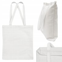 TORBA MATERIAŁOWA Zakupowa 38x42cm BIAŁA GARSONKA 380g EKO długi uchwyt
