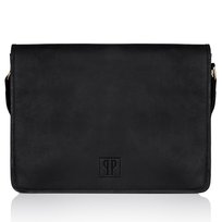 Torba Męska Na Ramię Czarna Vintage Paolo Peruzzi T-06-Bl Paolo Peruzzi
