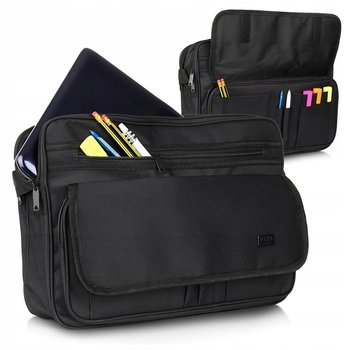 Torba MĘSKA na Ramię na Laptopa DUŻA Listonoszka CZARNA A4 Pako Jeans - Pako Jeans