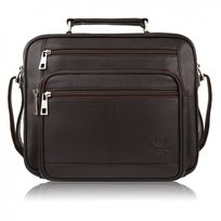 Torba Męska Skórzana Na Ramię I Do Ręki Do Pracy Brązowa Paolo Peruzzi T-126-Br
