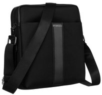 Torba męska z tkaniny codura Rovicky modna miejska listonoszka crossbody do pracy, czarny Rovicky
