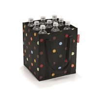 Torba na butelki REISENTHEL Dots, czarna, 24x28x24 cm Reisenthel