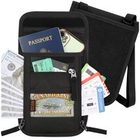 Torba Na Dokumenty RFID Na Szyję Organizer Podróżny Bezpieczny Edibazzar