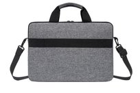 Torba na laptopa 15,6 cali etui pokrowiec z paskiem teczka damska męska mocna szara LOVEVOOK