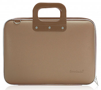 torba na laptopa Classic 38 x 29 cm sztuczna skóra brązowa - TWM