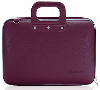 torba na laptopa Classic 38 x 29 cm sztuczna skórzana bordeaux - TWM