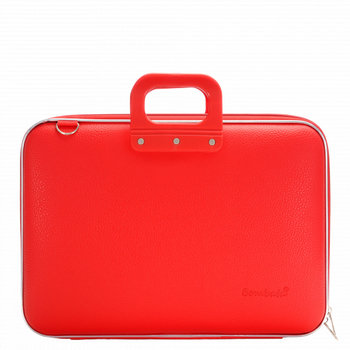 torba na laptopa Classic 43 x 33 cm sztuczna skóra czerwona - TWM