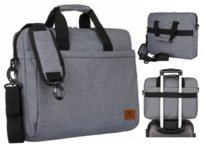 Torba na laptopa Peterson wytrzymały materiał A4 szara
