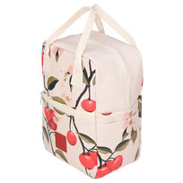 Torba na lunch Sakura Whisper tworzywo PCV 7 l kremowy w wiśnie z uchwytem