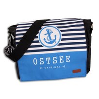 Torba na ramię Robin Ruth bawełna poliester czarny jasnoniebieski OTG5110B Robin Ruth