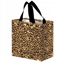 torba na zakupy torebka 26x15x27cm pojemna siatka MINI PANTERKA brąz 10l Inna marka