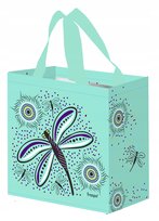torba na zakupy TOREBKA mała siatka do sklepu 26x15x27cm WAŻKA morska MOCNA