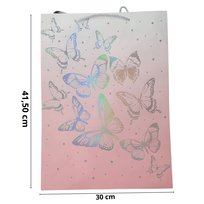 Torba OZDOBNA 30x41,50x12cm motyle kolorowe