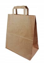 Torba papierowa EKOLOGICZNA 80g 400/160/450 KPL200szt