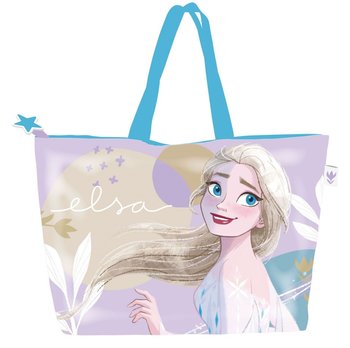 Torba Plażowa Na Zamek Elsa Elza Frozen Disney Duża 48/15/32 Cm Shopper - Hopki