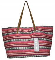 TORBA PLAŻOWA Pieces MIEJSKA SHOPPER NA PLAŻĘ PIKNIK ZAPINANA Magnes DUŻA Pieces