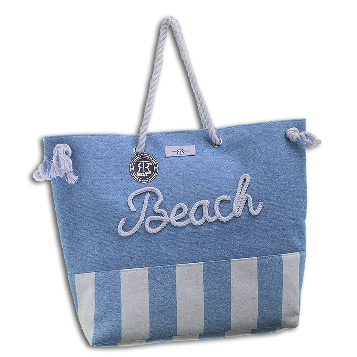 Torba plażowa Robin Ruth bawełna poliester jasnoniebieski, beżowy ...