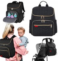 TORBA PLECAK DO WÓZKA PLECAK ORGANIZER PODRÓŻNY DLA MAMY MATA PRZEWIJAK