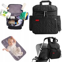 TORBA PLECAK DO WÓZKA PLECAK ORGANIZER PODRÓŻNY DLA MAMY MATA PRZEWIJAK