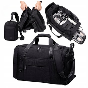 TORBA PODRÓŻNA DO SIŁOWNI 2W1 POJEMNA TORBA I SASZETKA TORBA MĘSKA SPORTOWA - wowbag