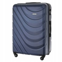 TORBA Podróżna DUŻA WALIZKA Bagaż REJESTROWANY twarda POJEMNA big SUITCASE granatowa
