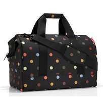 Torba podróżna L Allrounder Dots Reisenthel, czarna, grochy Reisenthel