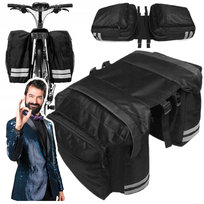Torba Rowerowa 2 Komorowa na Bagażnik 20l D432